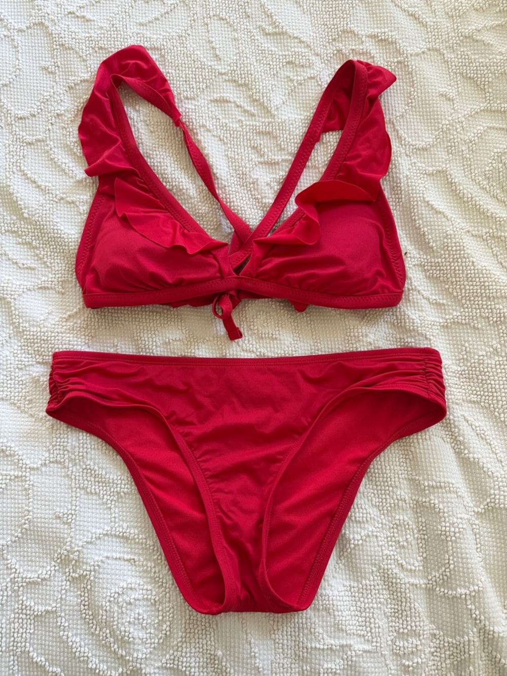 Shade & Shore Bright Red bikini